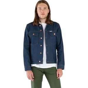 NWT TOPO Men’s Denim Trucker Jacket in size XL